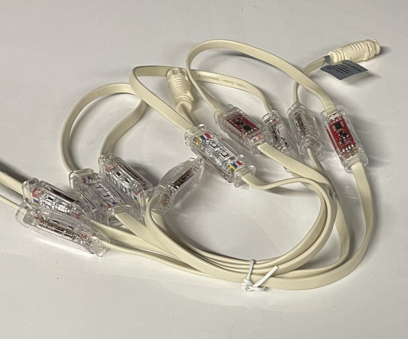 Permanent RGB Pebble Lights white wire