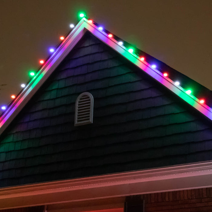Perfect Christmas Light Roof lines