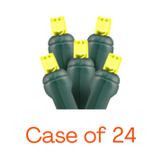 Yellow mm LED Christmas lights 100L case of 24