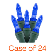 Blue M5 LED Christmas lights Case of 24