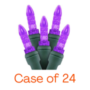Purple M5 LED Christmas lights case of 24