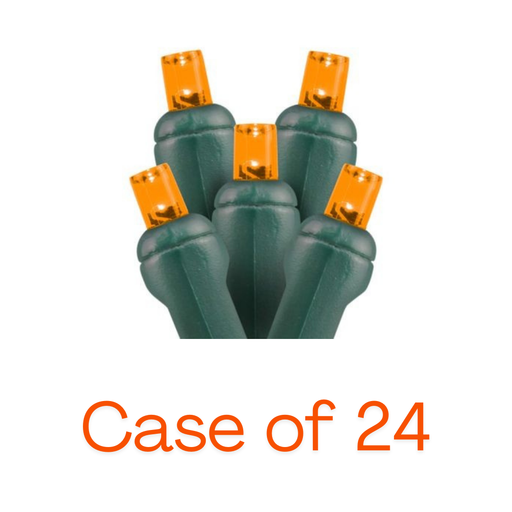 Orange 5mm 100L Christmas lights case of 24