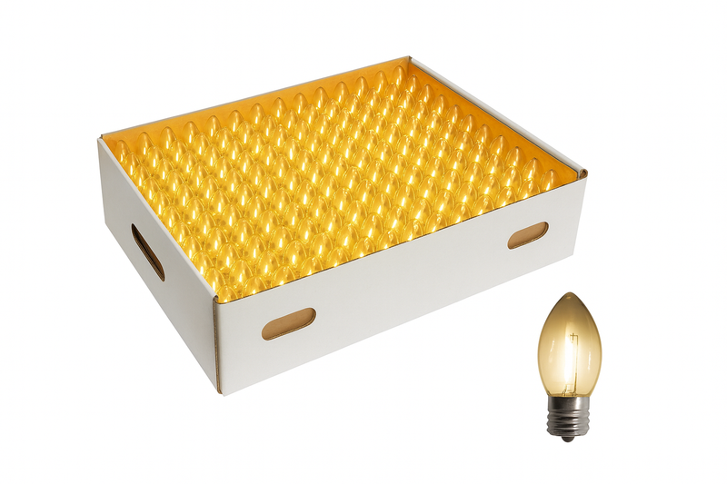 C9 LED warm white filament 500 pack