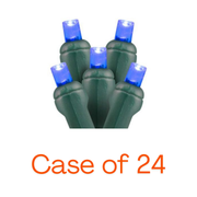 blue 5mm LED Christmas lights with 100L - case of 24