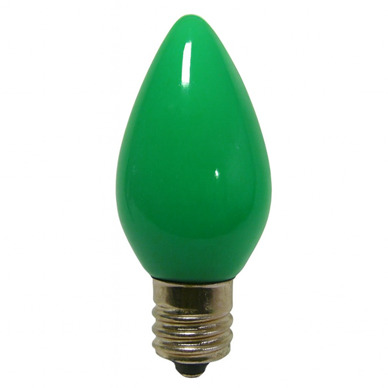Green C9 ceramic bulb