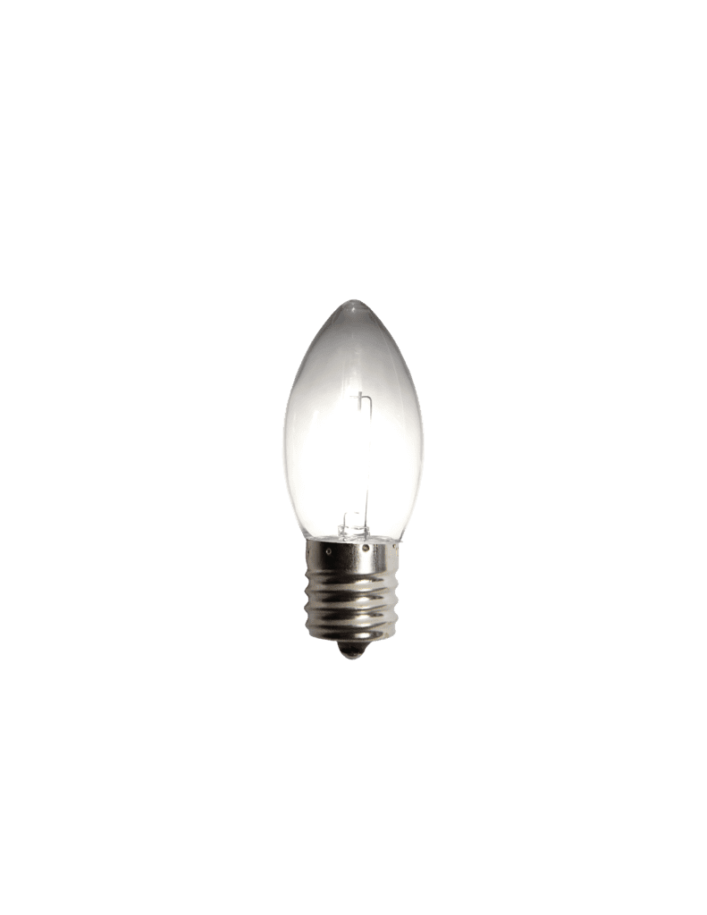 Pure white C9 LED filament bulb