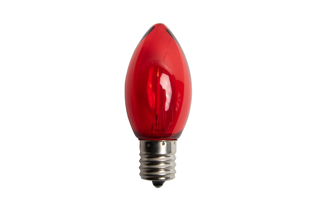 C9 Filament LED Retro Fit Red — The LED Warehouse