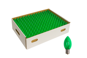 c9 LED filament green - 500 pack
