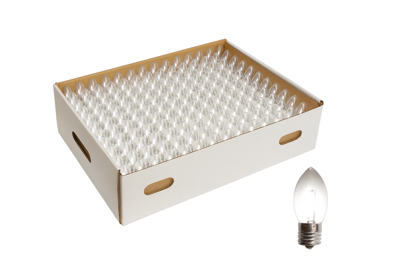 500 pack of c9 filament bulbs in pure white