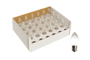 Pure white C9 LED filament bulb 25pk