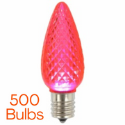 c9 pink case of 500 bulbs