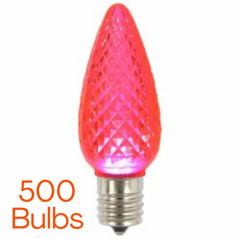 c9 pink case of 500 bulbs