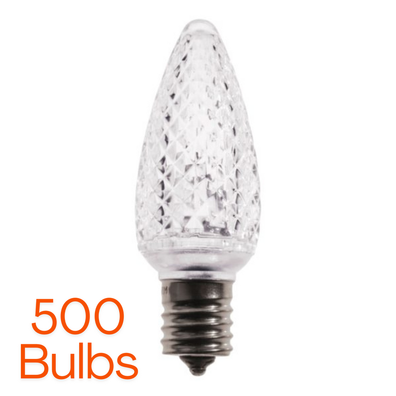 c9 pure white case of 500 bulbs