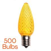 c9 yellow case of 500 bulbs