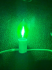 Green filament c9 bulb