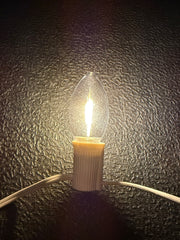 warm white filament c9 bulb