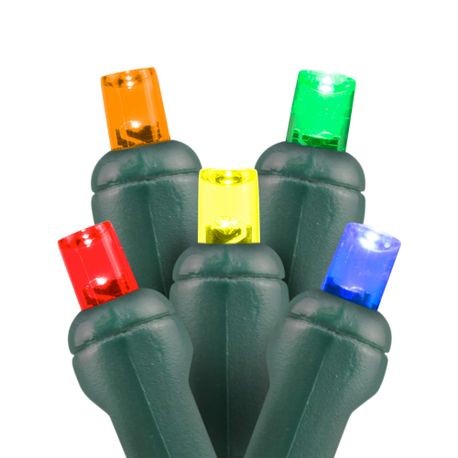 multi color 5mm LED Christmas lights 35 count