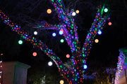 5mm multi colored lights branch wrapped