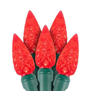 Red C6 LED Christmas lights 50L