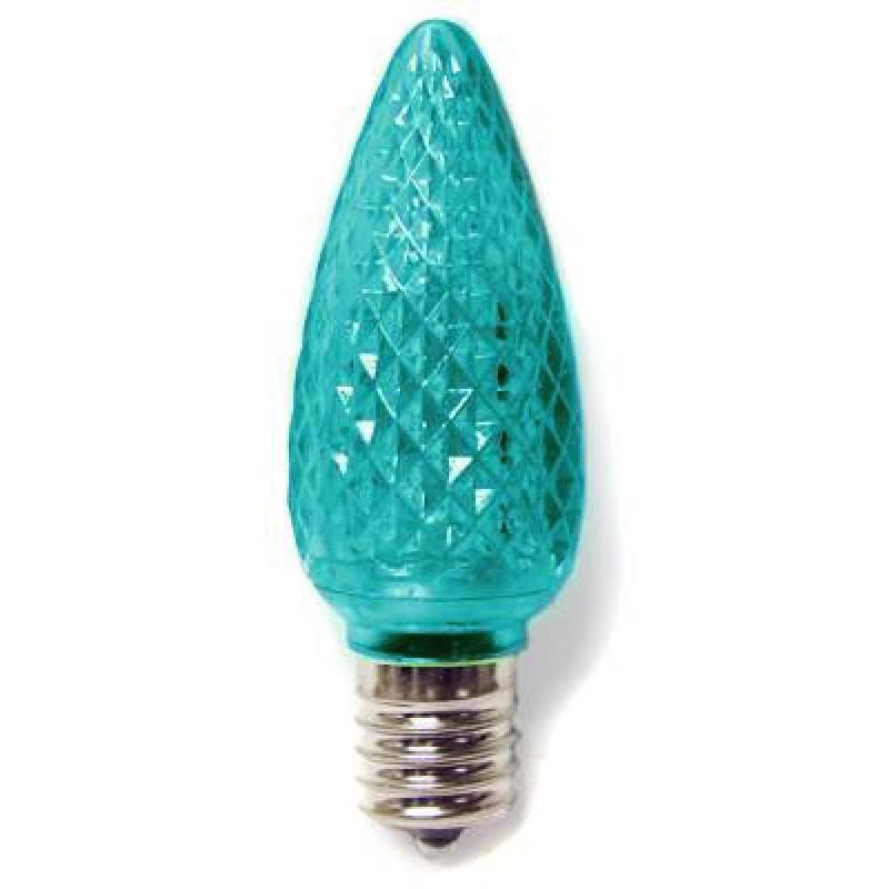Teal C9 retro fit LED bulbs