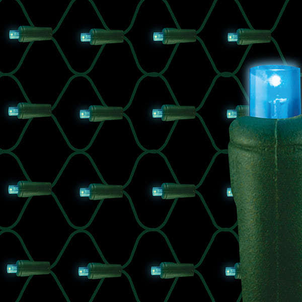 Blue LED net lights