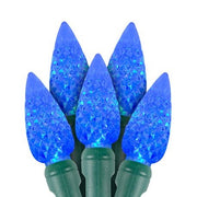 50 count blue C6 LED Christmas lights