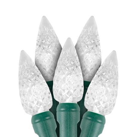 Pure White C6 LED Christmas lights