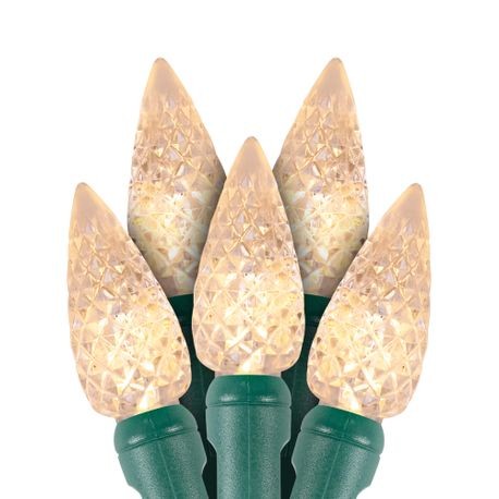 Warm white C6 LED Christmas lights