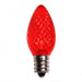 Red C7 LED retro fit bulbs