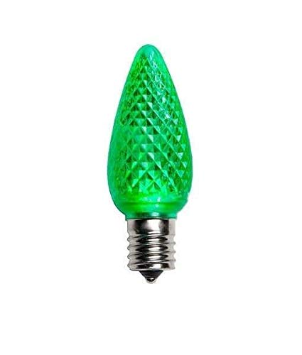 Green C9 LED SMD Retro fit Christmas lights