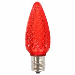 Red C9 LED Retro fit bulbs