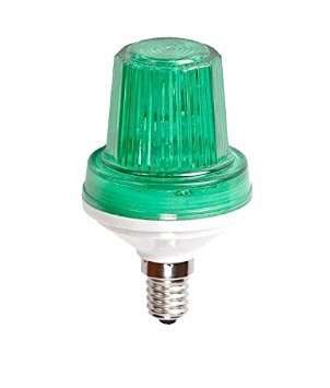 Green C9 strobe light