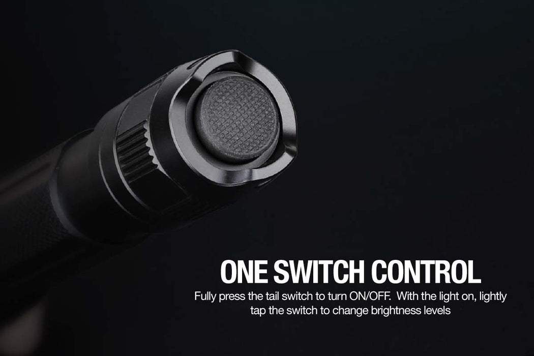 Fenix FD20 flashlight switch