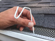white gutter hook for Christmas lights