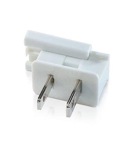 Male zip plug white