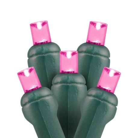 35 count Pink 5mm LED Christmas lights