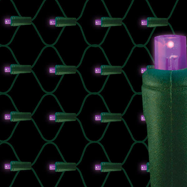 Purple LED Net lights