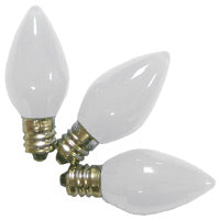 C9 pure white twinkle bulbs