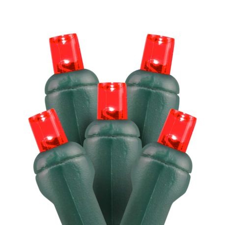 50L red 5mm LED Christmas lights