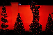 Red LED Christmas tree lights