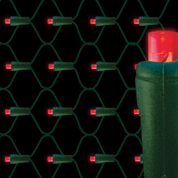 red LED net lights