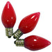 Red C7 retro fit bulbs ceramic style