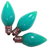 Teal C7 LED Retro fit bulbs