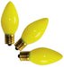 Yellow C7 LED retro fit bulbs